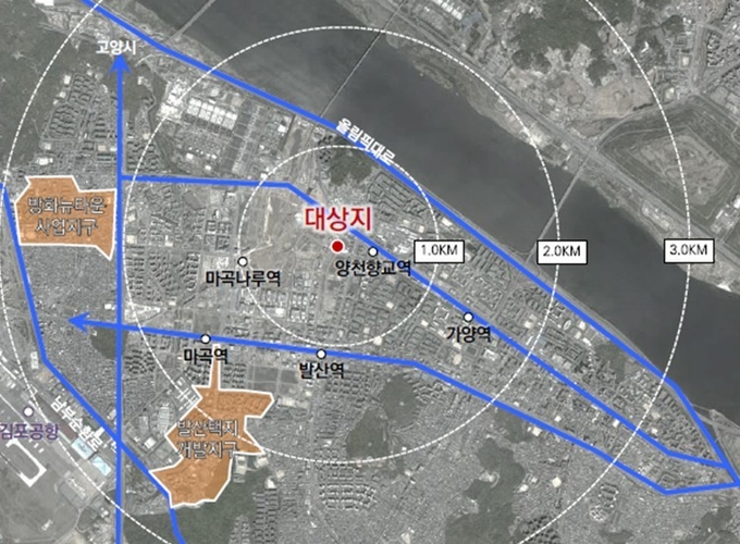 마곡도시개발사업구역 (자료 서울시)