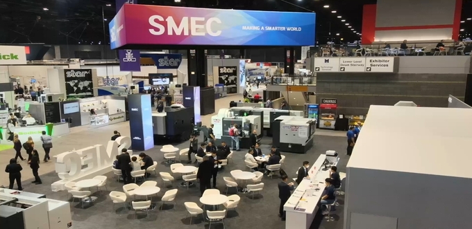IMTS 전시회에 참가한 스맥 부스 모습 (사진=스맥)